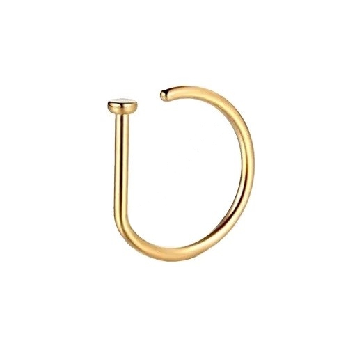 Piercing Dring Modelo 2 Aço PVD Gold